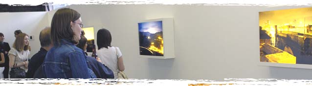 Visitors at the Degree Show