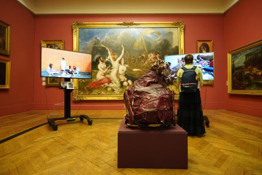 Manchester School of Art student exhibition at Manchester Art Gallery, 2024. Photo: Sarah Randles.