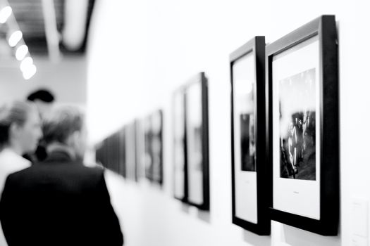 Image showing artworks on display in gallery