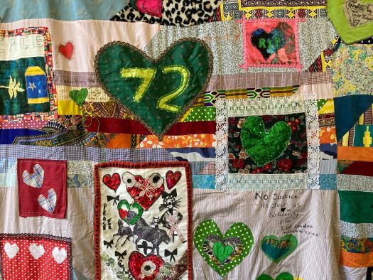 The Grenfell memorial quilt