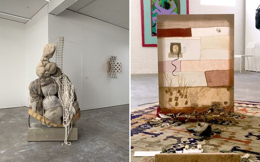 Two recent art graduates are showing their work at this year’s Bloomberg New Contemporaries (Image l-r: Entanglement Study: I by Nicole Sheppard and A Sight of Lavender Pungency by Gabriel Kidd)