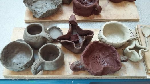 Clay designs from art workshop 